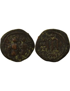 Empire Byzantin Phocas Classe I 1 follis Cuivre An 1 (602-603) Constantinople