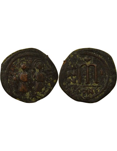 Empire Byzantin Phocas Classe I 1 follis Cuivre An 1 (602-603) Constantinople