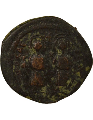 Empire Byzantin Phocas Classe I 1 follis Cuivre An 1 (602-603) Constantinople