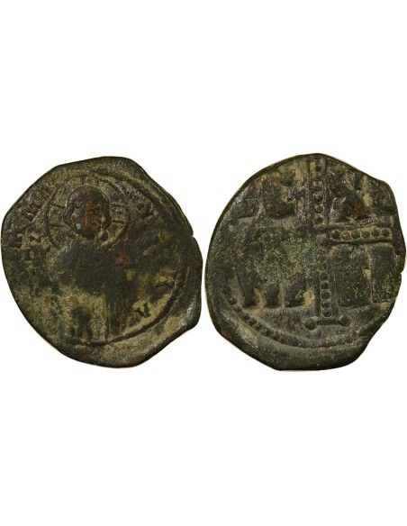 Empire Byzantin Classe C 1 follis Cuivre 1042-1050 Constantinople