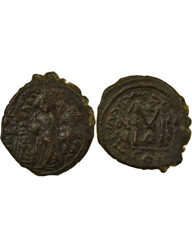 Empire Byzantin Héraclius Classe II 1 follis Cuivre An 4 (613-614) Constantinople