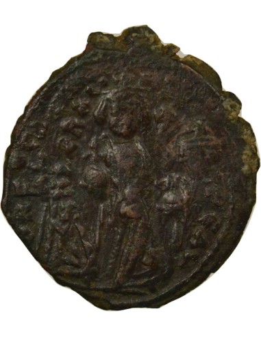 Empire Byzantin Héraclius Classe II 1 follis Cuivre An 4 (613-614) Constantinople