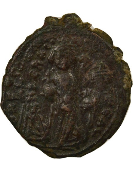 Empire Byzantin Héraclius Classe II 1 follis Cuivre An 4 (613-614) Constantinople
