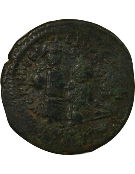 Empire Byzantin Héraclius Classe II 1 follis Cuivre 613-614 Constantinople