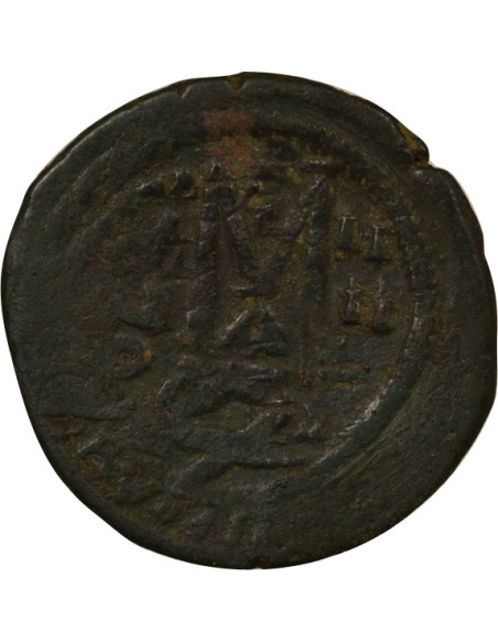 Empire Byzantin Héraclius Classe II 1 follis Cuivre 613-614 Constantinople