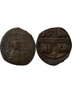 Empire Byzantin Classe C 1 follis Cuivre 1042-1050 Constantinople