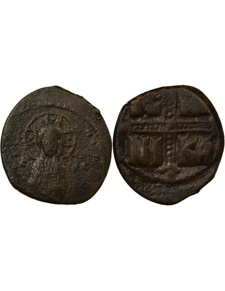 Empire Byzantin Classe C 1 follis Cuivre 1042-1050 Constantinople