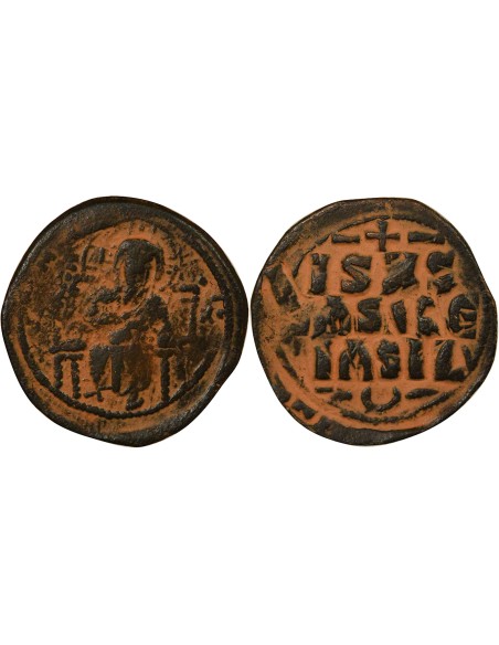Empire Byzantin Classe D 1 follis Cuivre 1050-1060 Constantinople