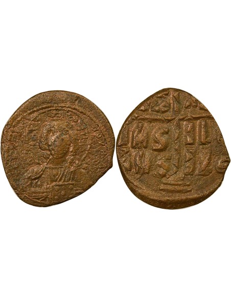 Empire Byzantin Classe B 1 follis Cuivre 1030-1042 Constantinople