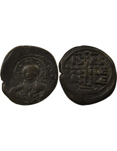 Empire Byzantin Classe B 1 follis Cuivre 1030-1042 Constantinople