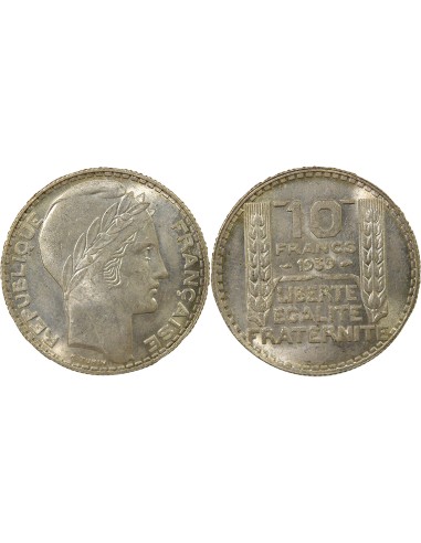 Turin 10 francs Argent 1939 A Paris