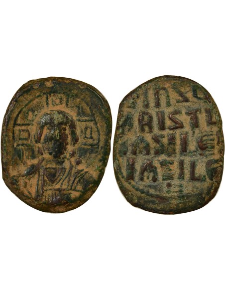 Empire Byzantin Classe A2 1 follis Cuivre 976-1035 Constantinople