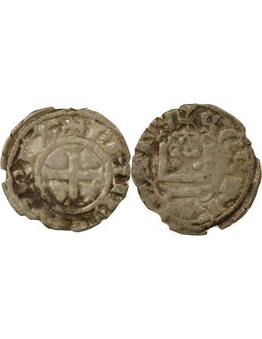 Philippe II Auguste 1er Type 1 denier Billon 1204-1220 E Tours