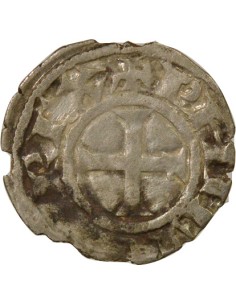 Philippe II Auguste 1er Type 1 denier Billon 1204-1220 E Tours 2