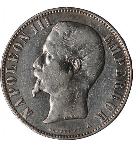NAPOLEON III - 5 FRANCS ARGENT 1856 A PARIS