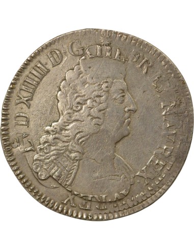 Louis XIV aux Huit L 1 écu Argent 1704