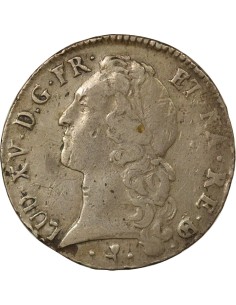 Louis XV au Bandeau 1 écu Argent 1770 Pau 2