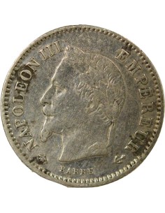 Napoléon III Grand Module 20 centimes Argent 1867 A - Paris 2