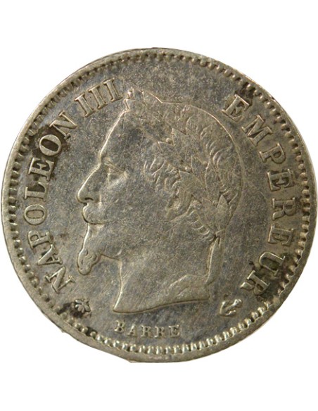 Napoléon III Grand Module 20 centimes Argent 1867 A - Paris