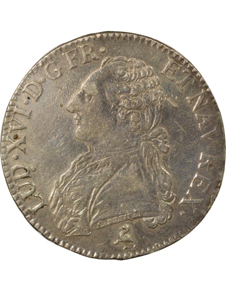 Louis XVI au Buste Habillé 1 écu Argent 1783 A - Paris