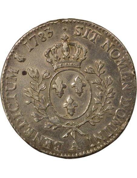 Louis XVI au Buste Habillé 1 écu Argent 1783 A - Paris