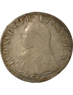 Louis XV au Buste Habillé 1 écu Argent 1726 K Bordeaux 2