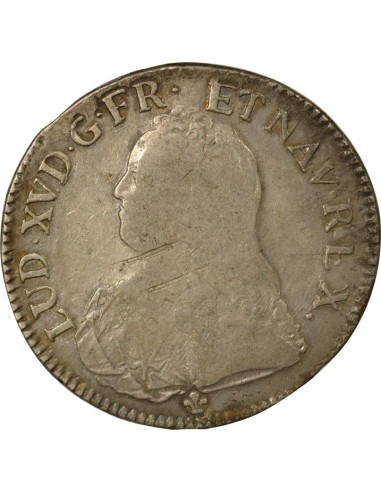 Louis XV au Buste Habillé 1 écu Argent 1726 K Bordeaux