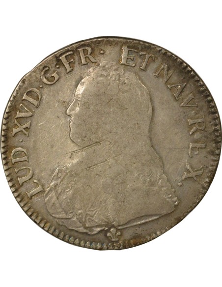 Louis XV au Buste Habillé 1 écu Argent 1726 K Bordeaux