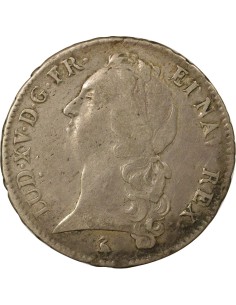Louis XV au Bandeau 1 écu Argent 1759 A - Paris 2