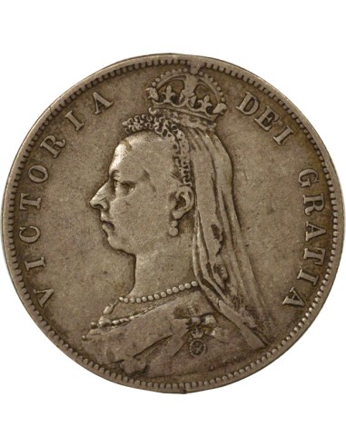 Reine Effigie du Jubilée 1/2 couronne Argent 1889 Londres