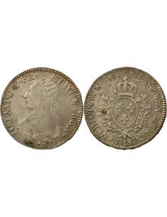 Louis XVI au Buste Habillé 1 écu Argent 1783 L Bayonne