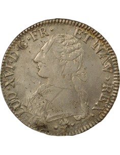 Louis XVI au Buste Habillé 1 écu Argent 1783 L Bayonne 2
