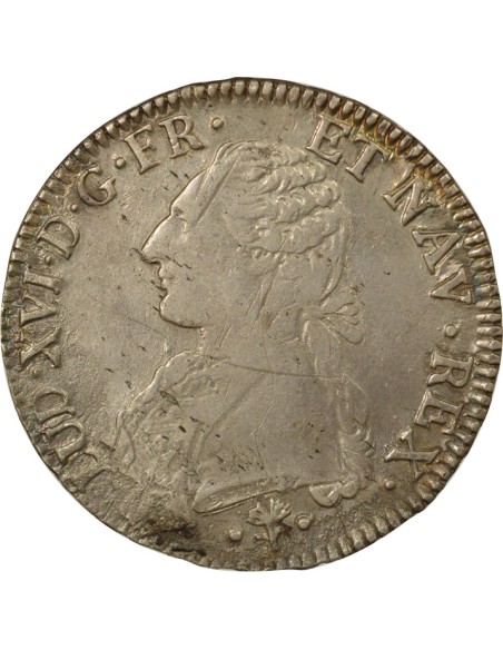 Louis XVI au Buste Habillé 1 écu Argent 1783 L Bayonne