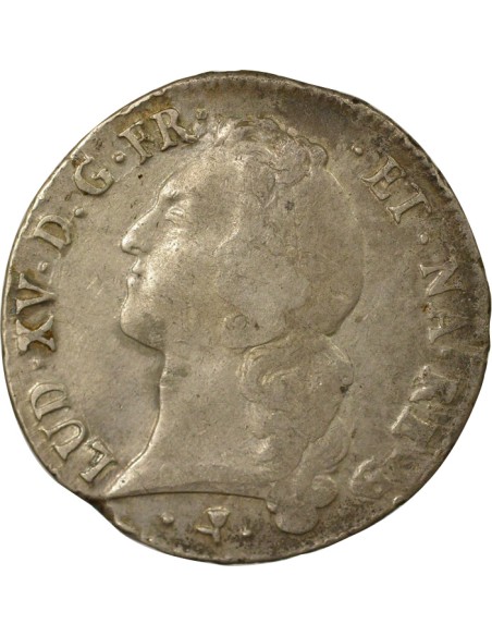 Louis XV au Bandeau 1 écu Argent 1767 Pau