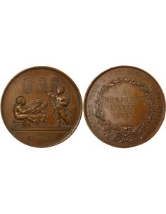 Instruction Elémentaire 1 médaille Cuivre 1883