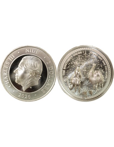 Ile Niue Charles III Croix du Sud 2 dollars Argent 2026 Sydney