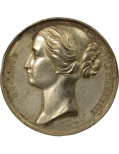 Eugénie de Montijo Eugénie - Médaille Etain - XIXe Siècle 1 médaille Etain XIXe Siècle