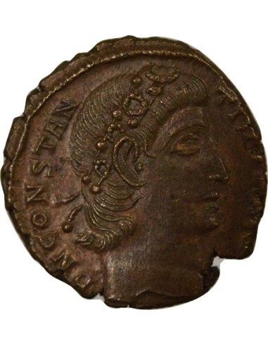 Rome Empire Constance II Voeux Vicennaux 1 nummus Cuivre 347-348 Cyzique