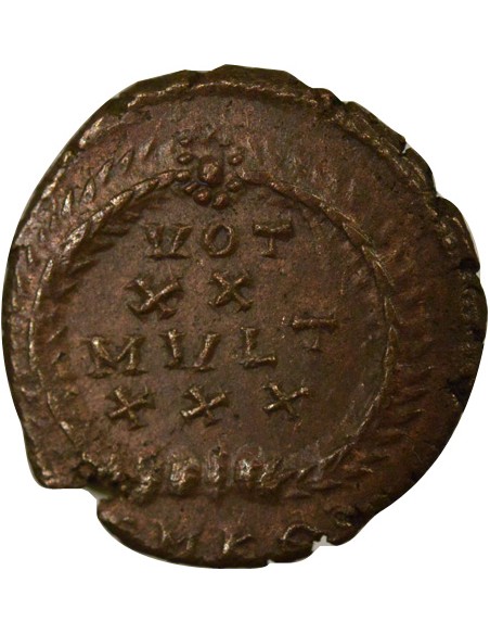 Rome Empire Constance II Voeux Vicennaux 1 nummus Cuivre 347-348 Cyzique