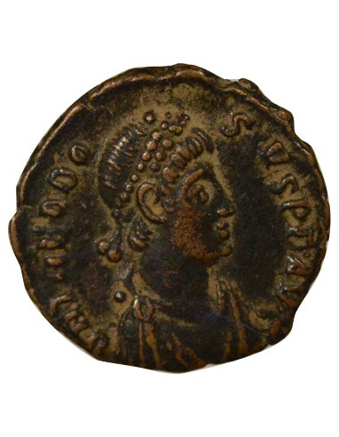 Rome Empire Théodose Ier Victoire & Captif 1 nummus Cuivre 388-392 Antioche