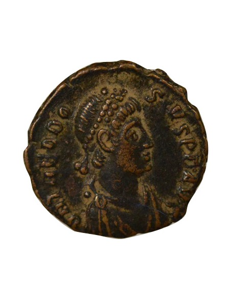 Rome Empire Théodose Ier Victoire & Captif 1 nummus Cuivre 388-392 Antioche