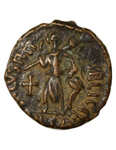 Rome Empire Théodose Ier Victoire & Captif 1 nummus Cuivre 388-392 Antioche