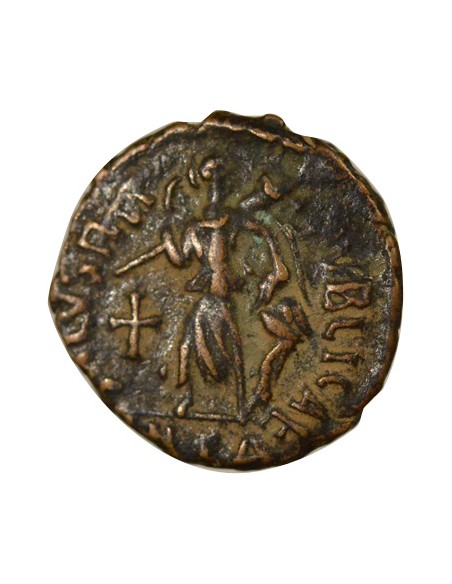 Rome Empire Théodose Ier Victoire & Captif 1 nummus Cuivre 388-392 Antioche