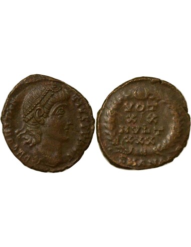 Rome Empire Constance II Voeux Vicennaux 1 nummus Cuivre 347-348 Antioche