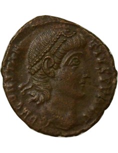 Rome Empire Constance II Voeux Vicennaux 1 nummus Cuivre 347-348 Antioche 2