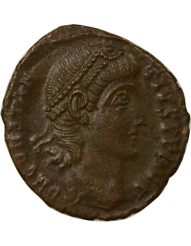 Rome Empire Constance II Voeux Vicennaux 1 nummus Cuivre 347-348 Antioche