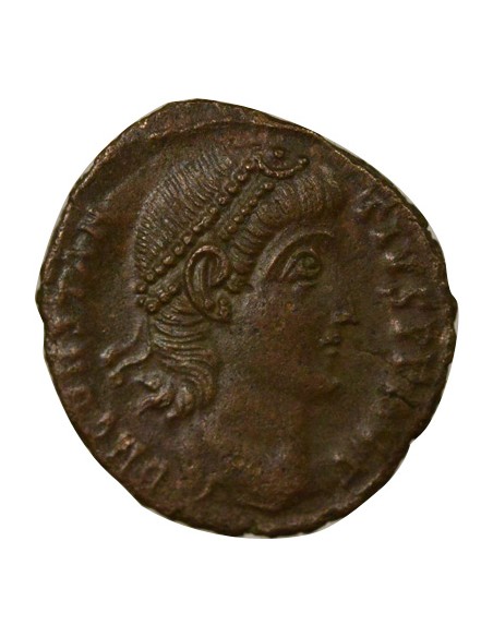 Rome Empire Constance II Voeux Vicennaux 1 nummus Cuivre 347-348 Antioche