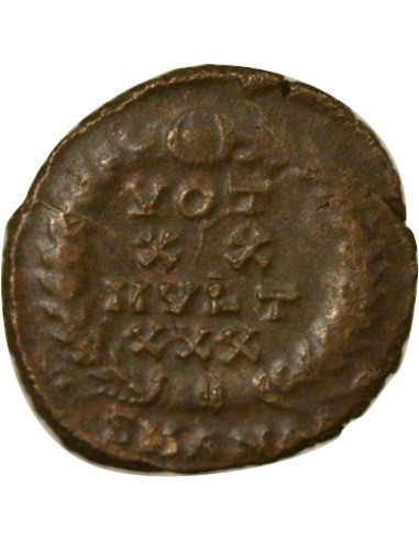 Rome Empire Constance II Voeux Vicennaux 1 nummus Cuivre 347-348 Antioche