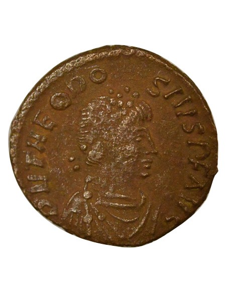 Rome Empire Théodose Ier Victoire & Captif 1 nummus Cuivre 388-392 Constantinople