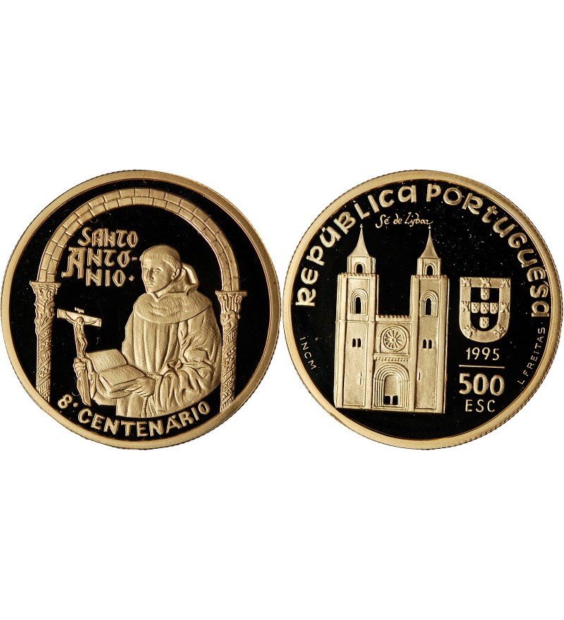 PORTUGAL, SAINT ANTOINE DE LISBONNE - 500 ECSUDOS OR 1995